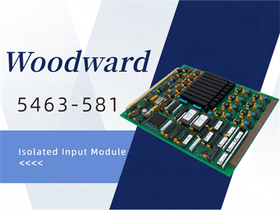 فهم وحدة الإدخال المعزولة Woodward 5463-581