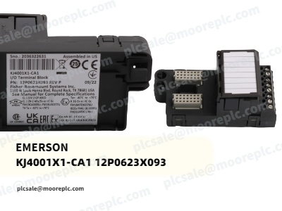 Emerson KJ4001X1-CA1 12P0623X093: وحدة طرفية قوية للإدخال والإخراج للبيئات الصناعية الصعبة